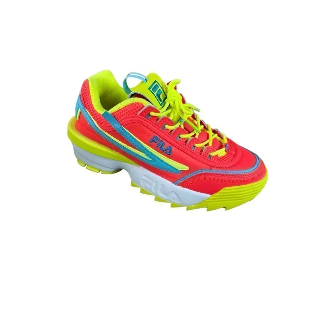 Fila Womens Multicolor Disruptor 2 EXP Mixed Media Sneaker Shoes Size 9.5